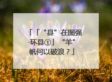 「“县”在图强·环县①」“羊”帆何以破浪？