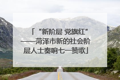 “新阶层 党旗红”——菏泽市新的社会阶层人士奏响七一赞歌