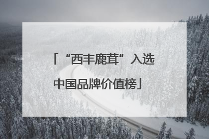 “西丰鹿茸”入选中国品牌价值榜