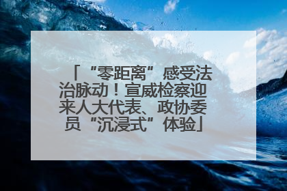 “零距离”感受法治脉动！宣威检察迎来人大代表、政协委员“沉浸式”体验