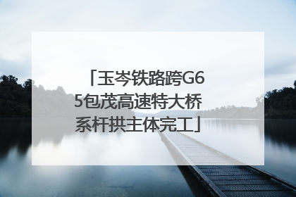 玉岑铁路跨G65包茂高速特大桥系杆拱主体完工
