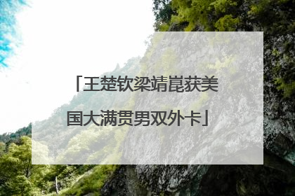 王楚钦梁靖崑获美国大满贯男双外卡