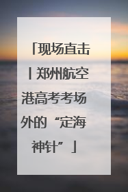 现场直击丨郑州航空港高考考场外的“定海神针”