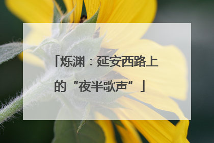 烁渊：延安西路上的“夜半歌声”