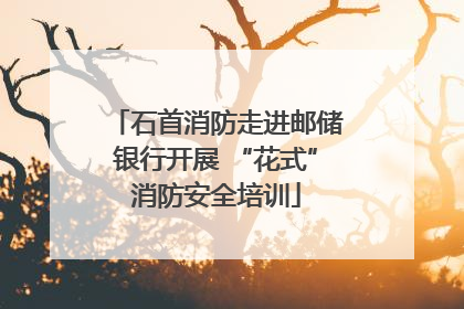 石首消防走进邮储银行开展 “花式”消防安全培训