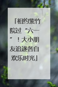 相约紫竹院过“六一”！大小朋友追逐各自欢乐时光