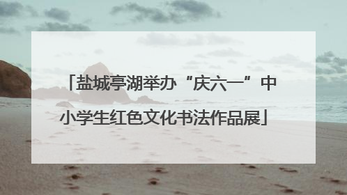 盐城亭湖举办“庆六一”中小学生红色文化书法作品展