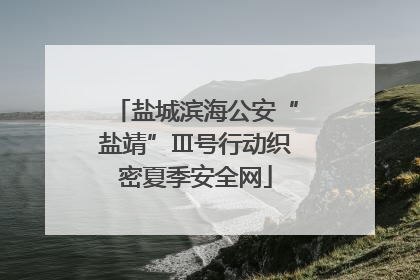 盐城滨海公安“盐靖”Ⅲ号行动织密夏季安全网