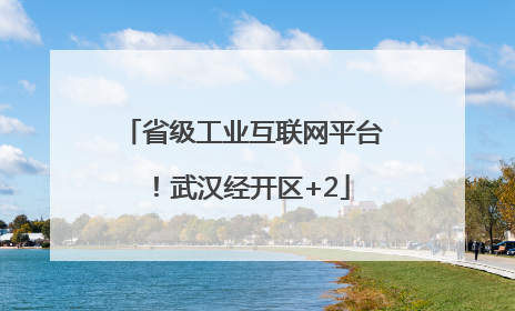 省级工业互联网平台！武汉经开区+2