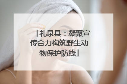 礼泉县：凝聚宣传合力构筑野生动物保护防线