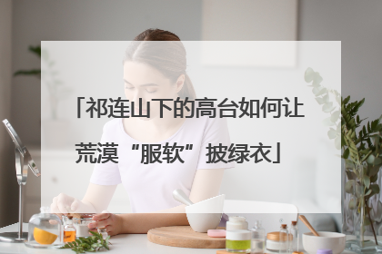 祁连山下的高台如何让荒漠“服软”披绿衣