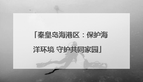 秦皇岛海港区：保护海洋环境 守护共同家园