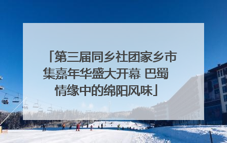 第三届同乡社团家乡市集嘉年华盛大开幕 巴蜀情缘中的绵阳风味