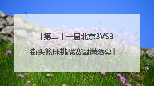 第二十一届北京3VS3街头篮球挑战赛圆满落幕