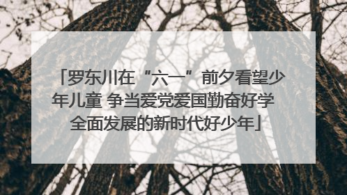罗东川在“六一”前夕看望少年儿童 争当爱党爱国勤奋好学 全面发展的新时代好少年