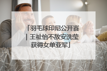 羽毛球印尼公开赛｜王祉怡不敌安洗莹 获得女单亚军