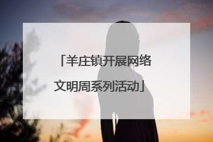 羊庄镇开展网络文明周系列活动