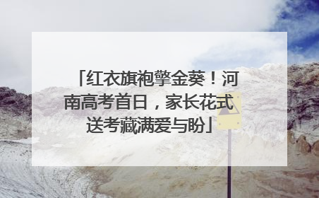 红衣旗袍擎金葵！河南高考首日，家长花式送考藏满爱与盼