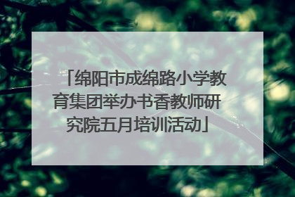 绵阳市成绵路小学教育集团举办书香教师研究院五月培训活动