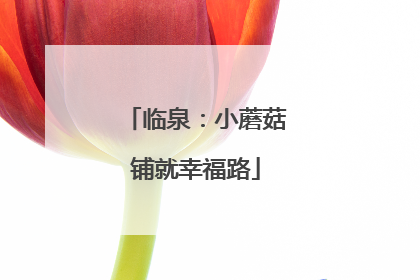 临泉：小蘑菇铺就幸福路