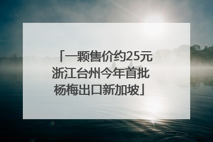 一颗售价约25元 浙江台州今年首批杨梅出口新加坡