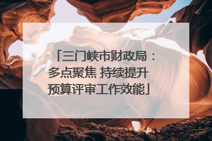 三门峡市财政局：多点聚焦 持续提升预算评审工作效能