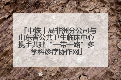 中铁十局非洲分公司与山东省公共卫生临床中心携手共建“一带一路”多学科诊疗协作网