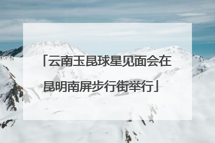 云南玉昆球星见面会在昆明南屏步行街举行