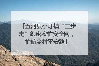 五河县小圩镇“三步走”织密农忙安全网，护航乡村平安路