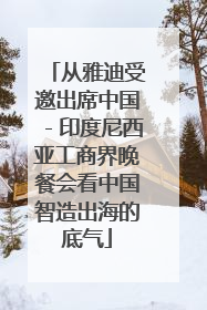 从雅迪受邀出席中国－印度尼西亚工商界晚餐会看中国智造出海的底气