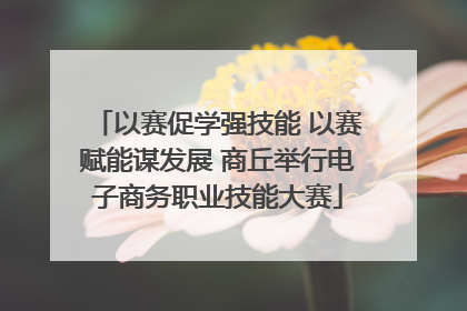 以赛促学强技能 以赛赋能谋发展 商丘举行电子商务职业技能大赛
