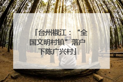 台州椒江：“全国文明村镇”落户下陈广兴村