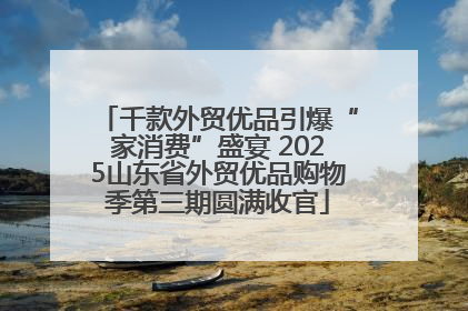 千款外贸优品引爆“家消费”盛宴 2025山东省外贸优品购物季第三期圆满收官