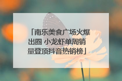 南乐美食广场火爆出圈 小龙虾单周销量登顶抖音热销榜