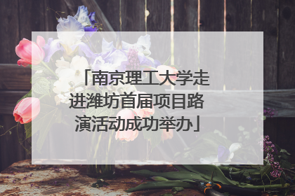 南京理工大学走进潍坊首届项目路演活动成功举办