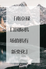 南京禄口国际机场值机有新变化
