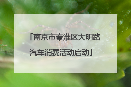 南京市秦淮区大明路汽车消费活动启动