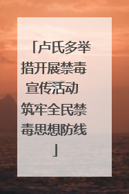 卢氏多举措开展禁毒宣传活动 筑牢全民禁毒思想防线