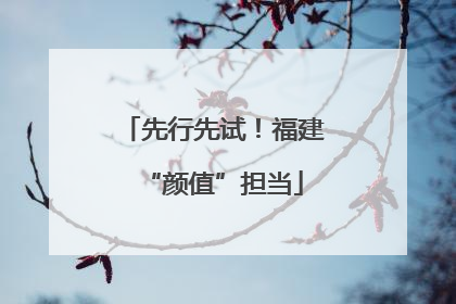 先行先试！福建“颜值”担当