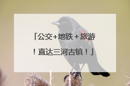公交+地铁＋旅游！直达三河古镇！