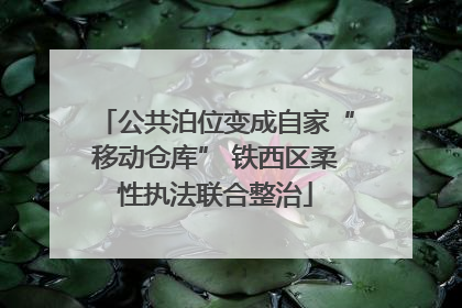 公共泊位变成自家“移动仓库” 铁西区柔性执法联合整治