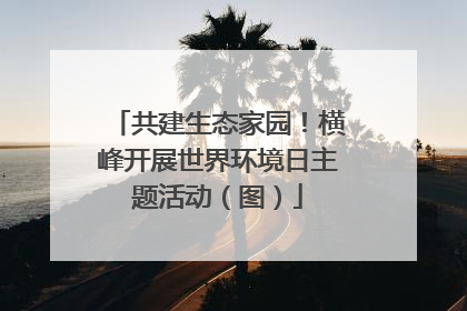 共建生态家园！横峰开展世界环境日主题活动（图）
