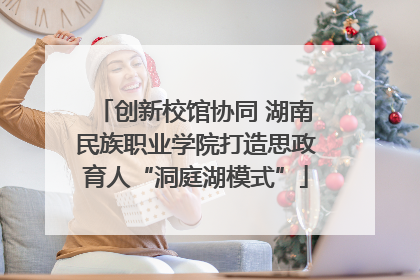 创新校馆协同 湖南民族职业学院打造思政育人“洞庭湖模式”