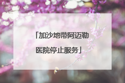 加沙地带阿迈勒医院停止服务
