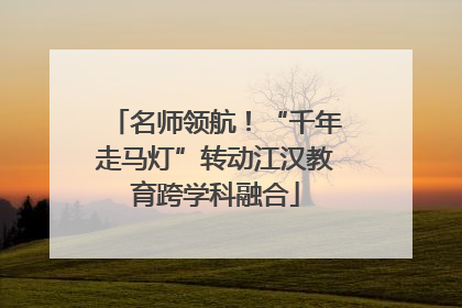 名师领航！“千年走马灯”转动江汉教育跨学科融合