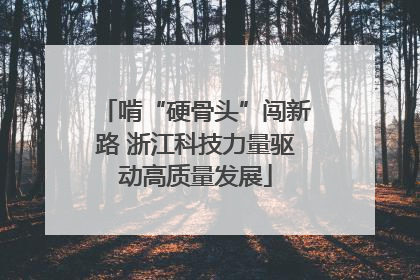 啃“硬骨头”闯新路 浙江科技力量驱动高质量发展