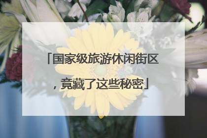 国家级旅游休闲街区，竟藏了这些秘密