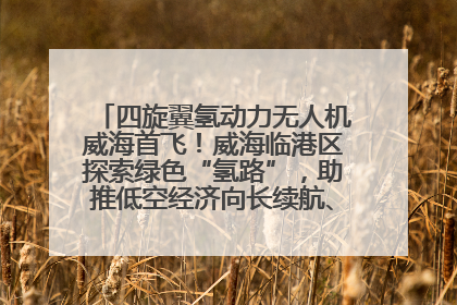 四旋翼氢动力无人机威海首飞！威海临港区探索绿色“氢路”，助推低空经济向长续航、大载重“进化”
