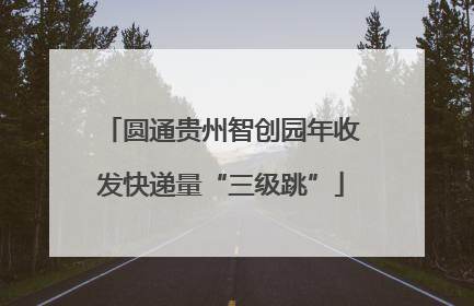 圆通贵州智创园年收发快递量“三级跳”