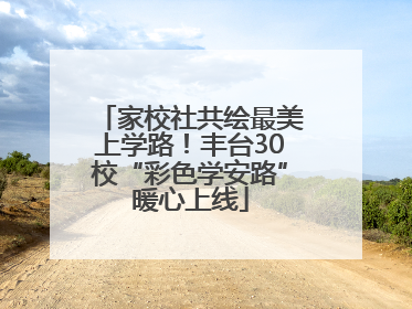 家校社共绘最美上学路！丰台30校“彩色学安路”暖心上线
